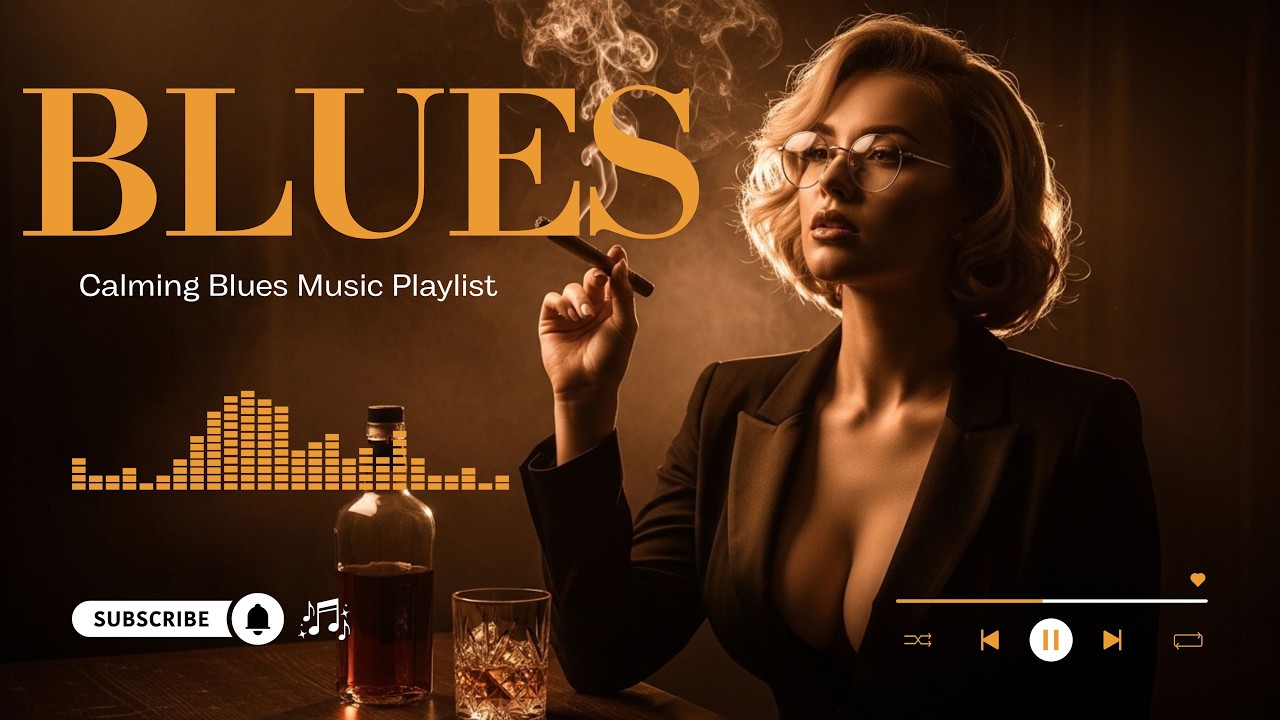 Relaxing Whiskey Blues Music 🎸 Heartbrake, Pride, Struggle, Resilience and Raw Emotional Vocals