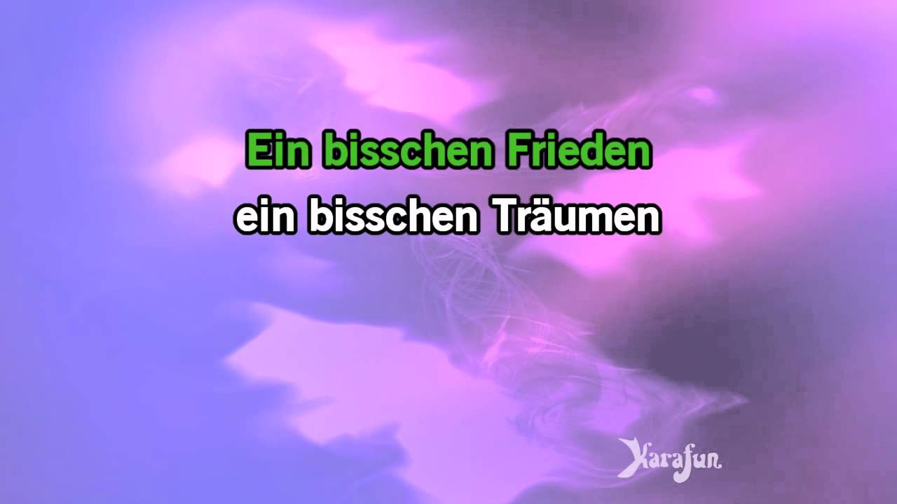 Karaoke Ein Bisschen Frieden - Nicole *