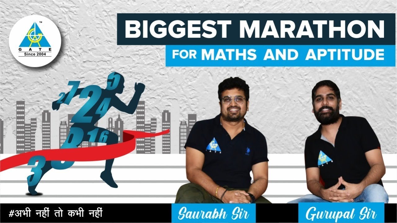 Biggest Marathon of ENGG MATHEMATICS & GENERAL APTITUDE | by Gurupal Sir & Saurabh Sir
