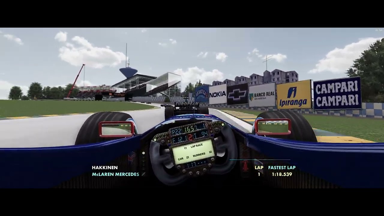 GP4: Remastered cockpit & steering wheel (Interlagos 2001) (4k)