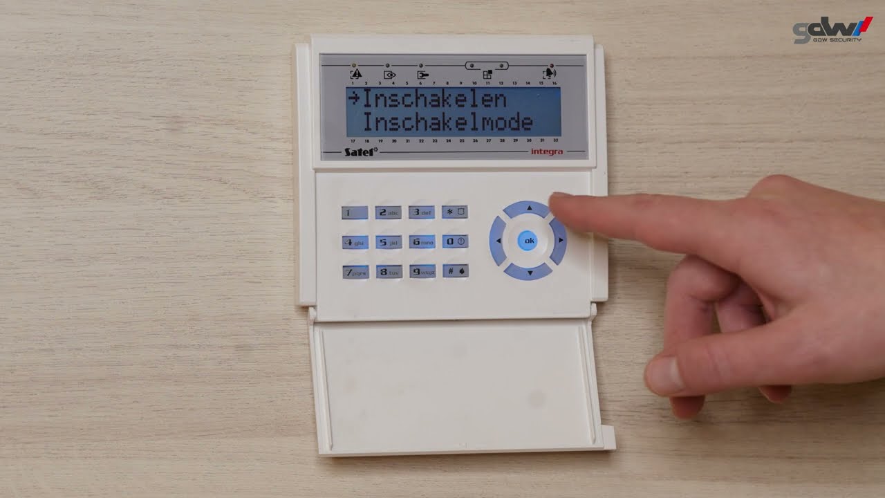 HOW-TO | Alarm in- en uitschakelen via het KLCD-klavier van Satel Integra ⚪️🔵🔴 (NL)