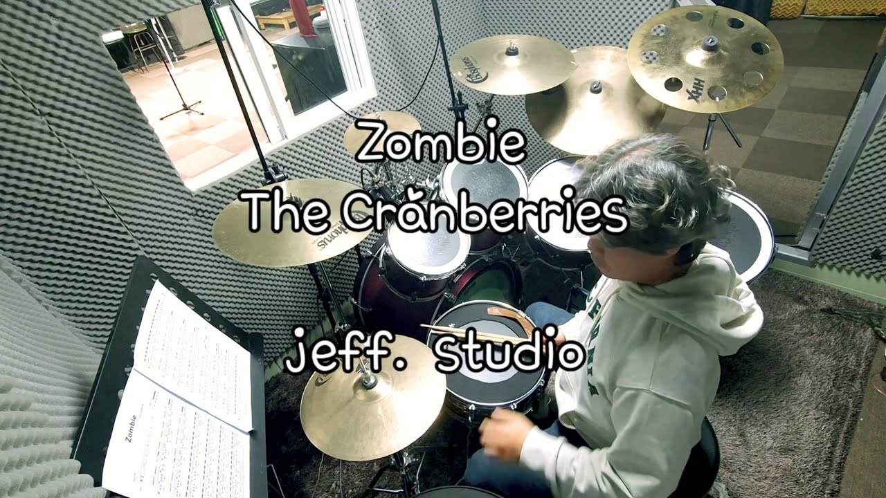 Zombie - The cranberries /  drum cover  / jeff. studio 