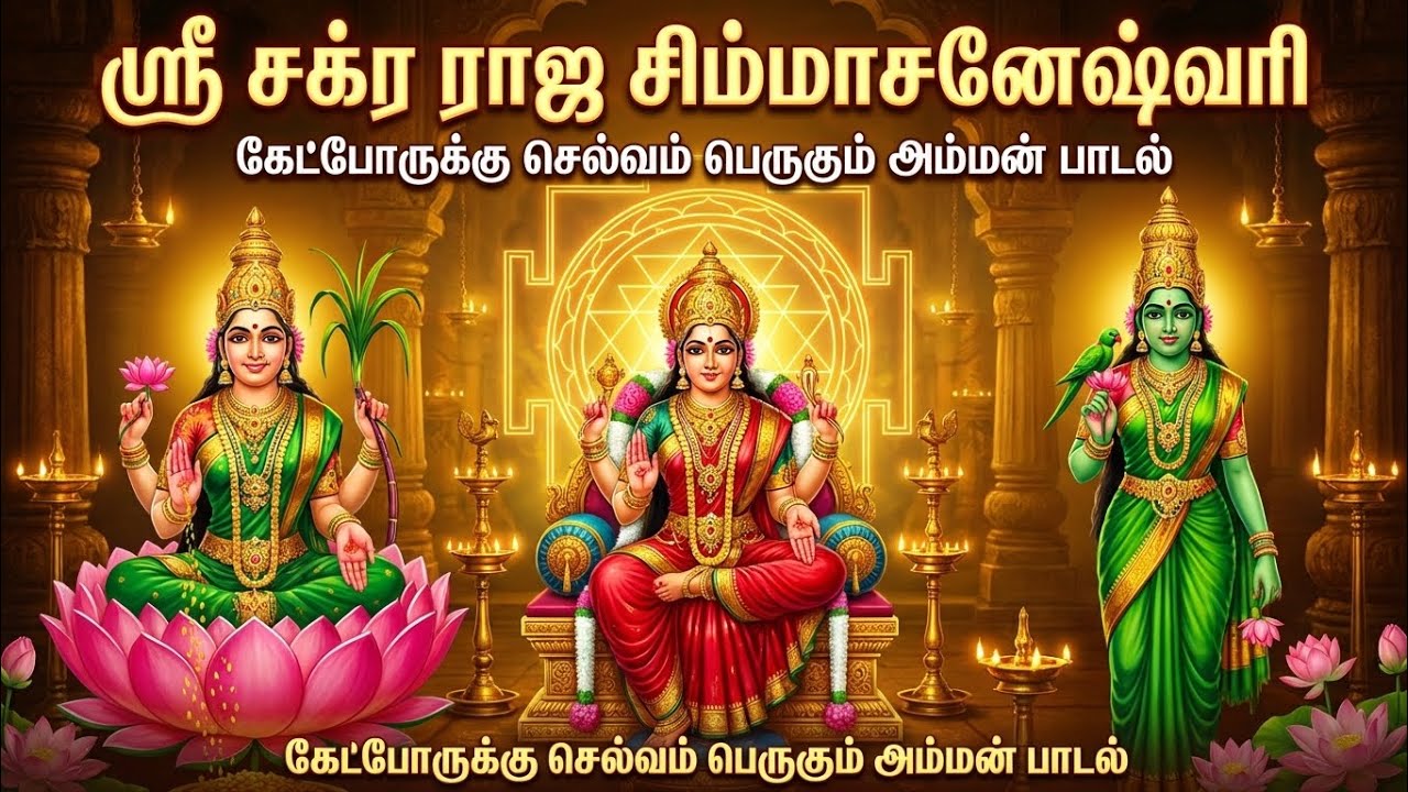 ஸ்ரீ சக்ர ராஜ சிம்மாசனேஷ்வரி| Powerful Amman Devotional Song @DivineTamilRadio  #devotional #amman 