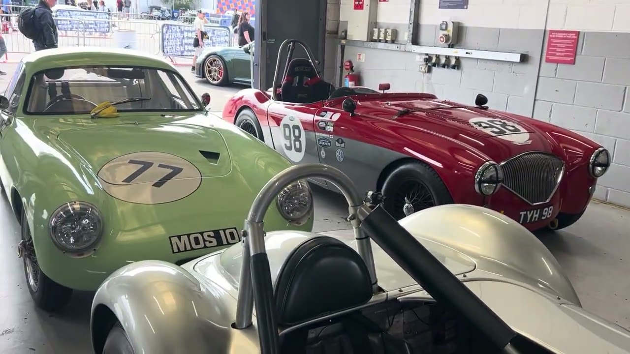 Silverstone 2025 classic car pits 