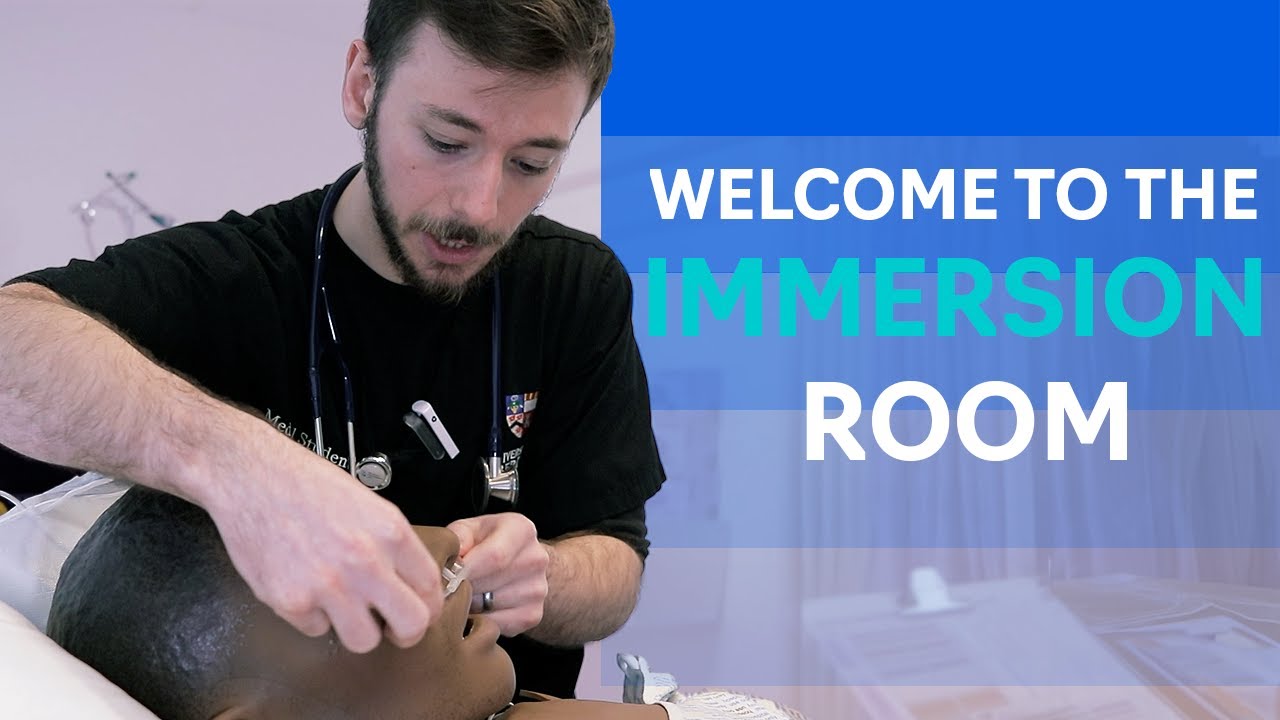 Welcome to the Immersion Room - med students in action