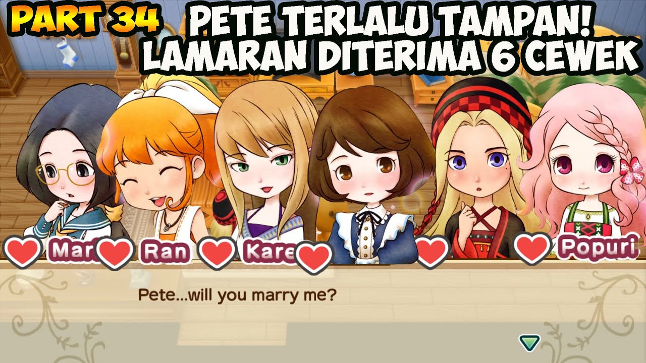 Siapa yang Menjadi Istri Pete? Kalian yang Tentukan! Harvest Moon REMAKE Part 34
