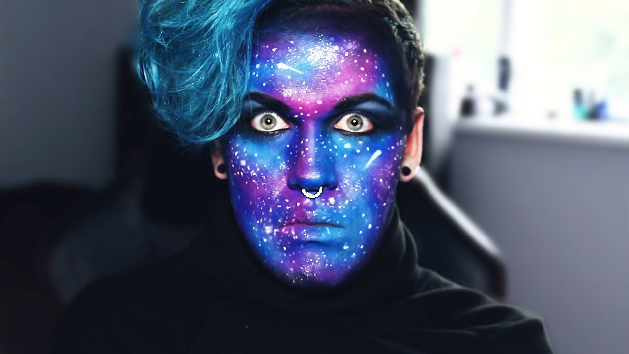 FULL FACE OF GALAXY MAKEUP