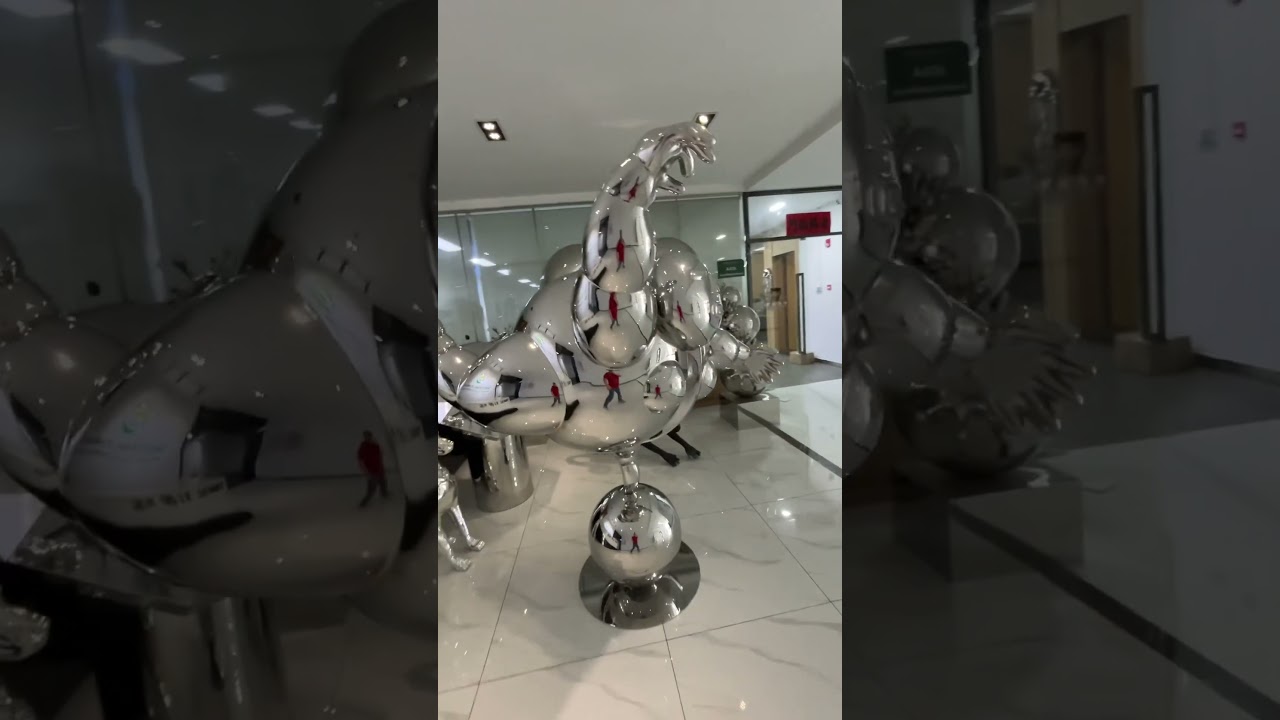 interior home decoration art Stainless steel sculptures #landscapedesign #modernsculpture #sculptor