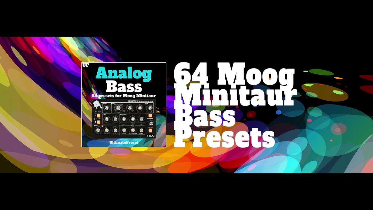 Analog Bass Moog Minitaur Soundbank (64 presets)
