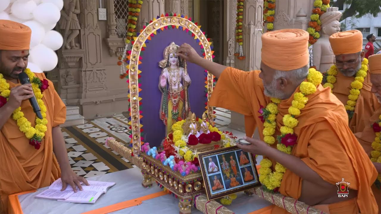 Atladara, Shri Ram Mandir Pranpratishtha Celebration at BAPS Center, 19 Jan 2024