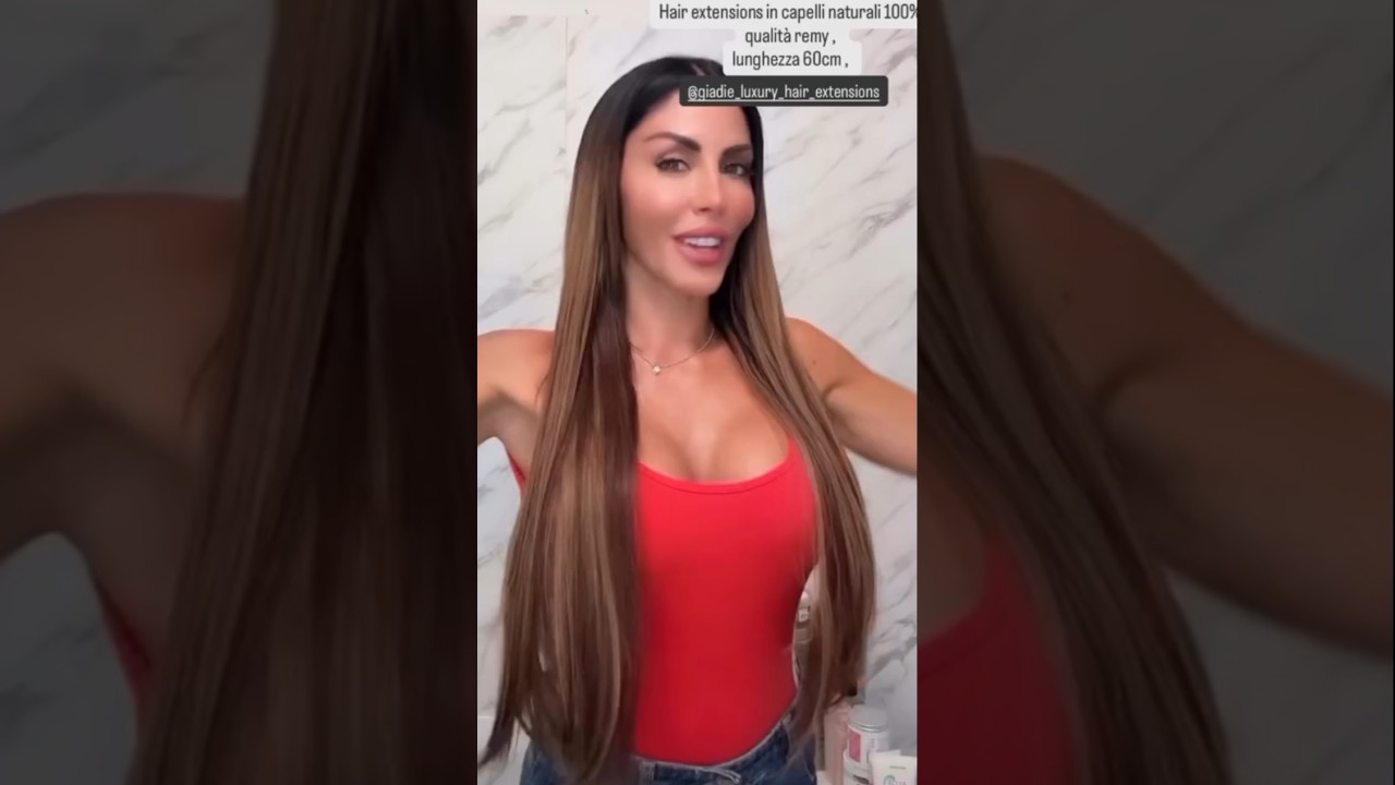 GUENDALINA TAVASSI: mi sono fatta le extensions ❤️❤️