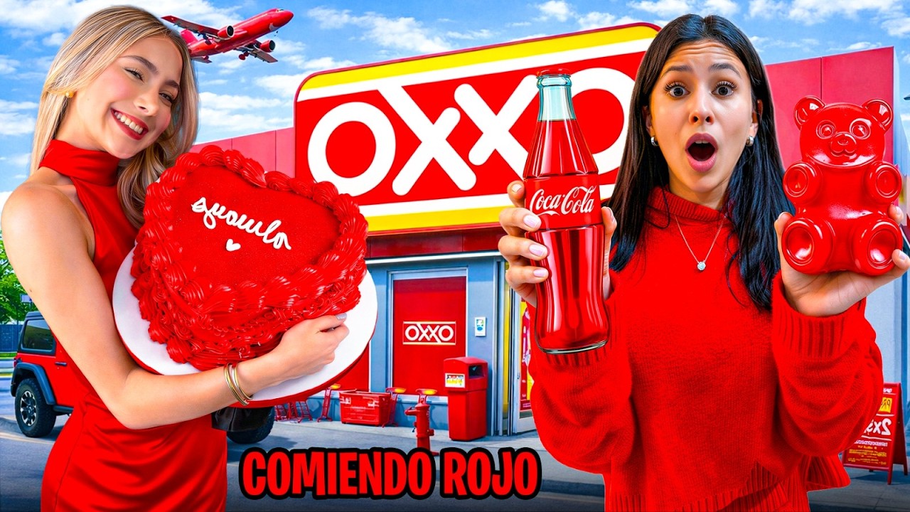 24 HRS COMIENDO ROJO 🌶️🎈I HERMANAS JM
