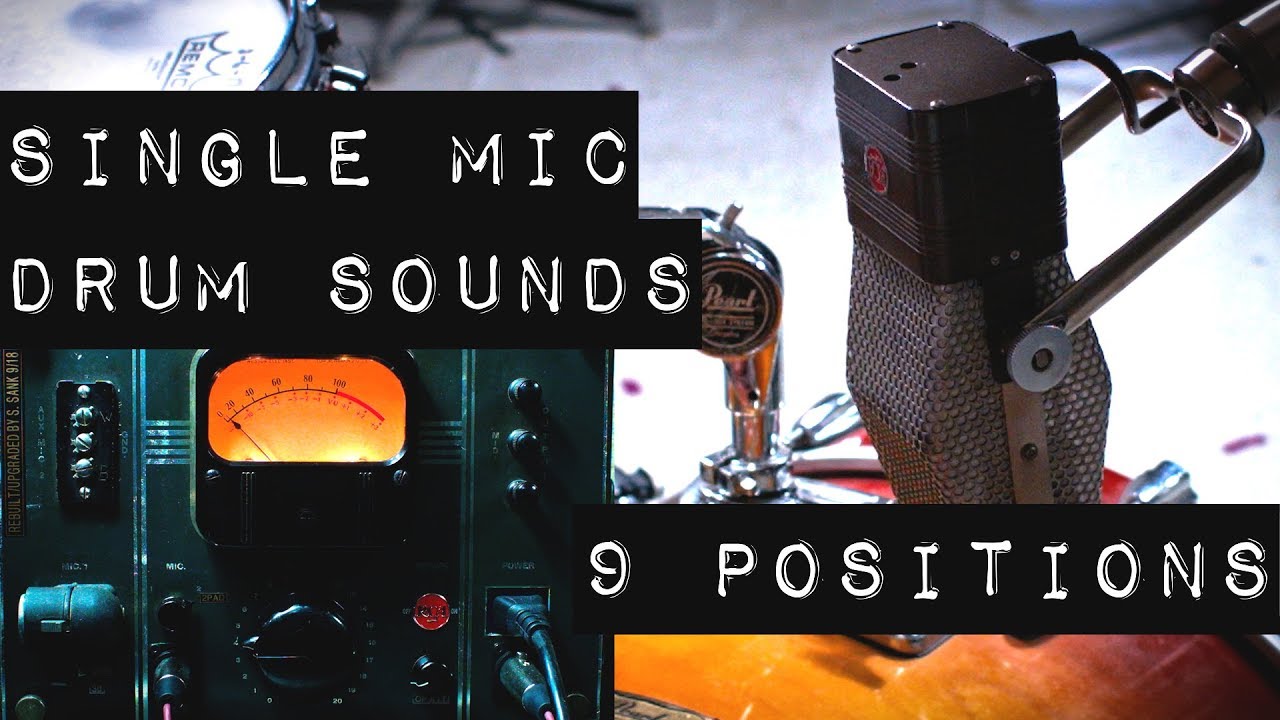 Recording Drums with a Single Vintage (1940s) Ribbon Mic and Tube Preamp