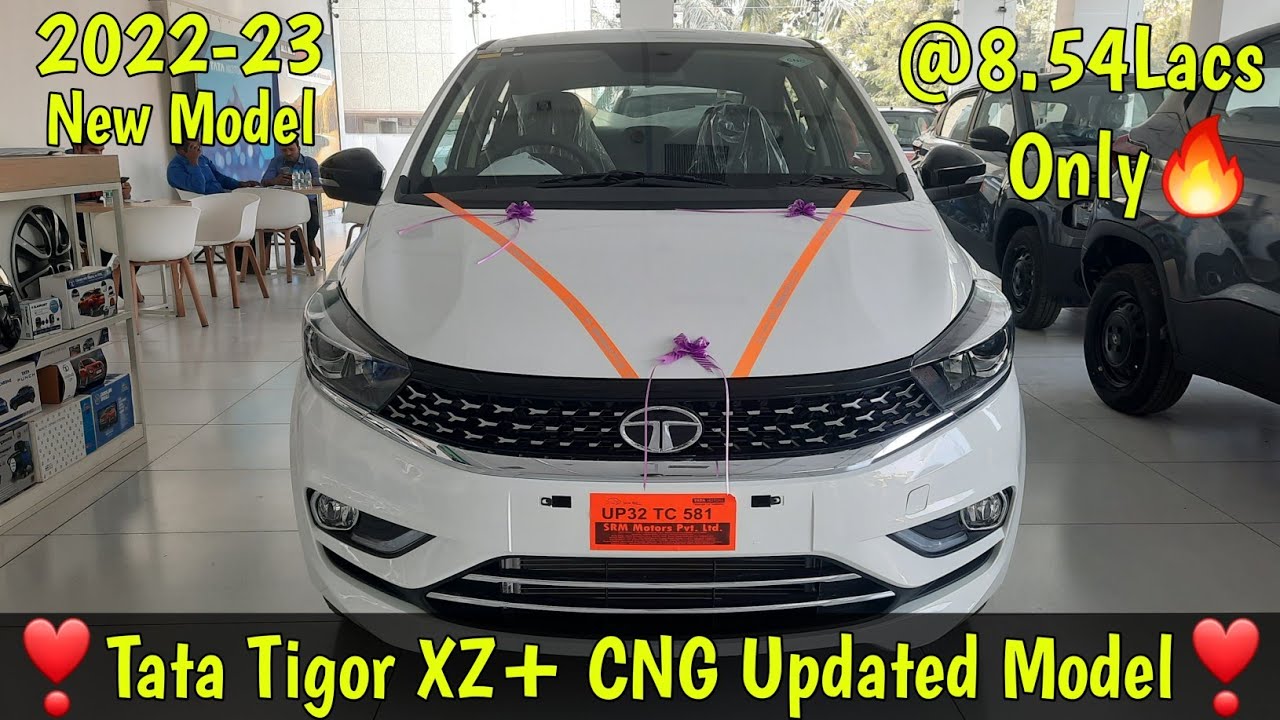 Newly Tata Tigor XZ+ CNG Updated 2022-23 Model-Walk-Around Review|New Features,Changes,New Mileage🔥