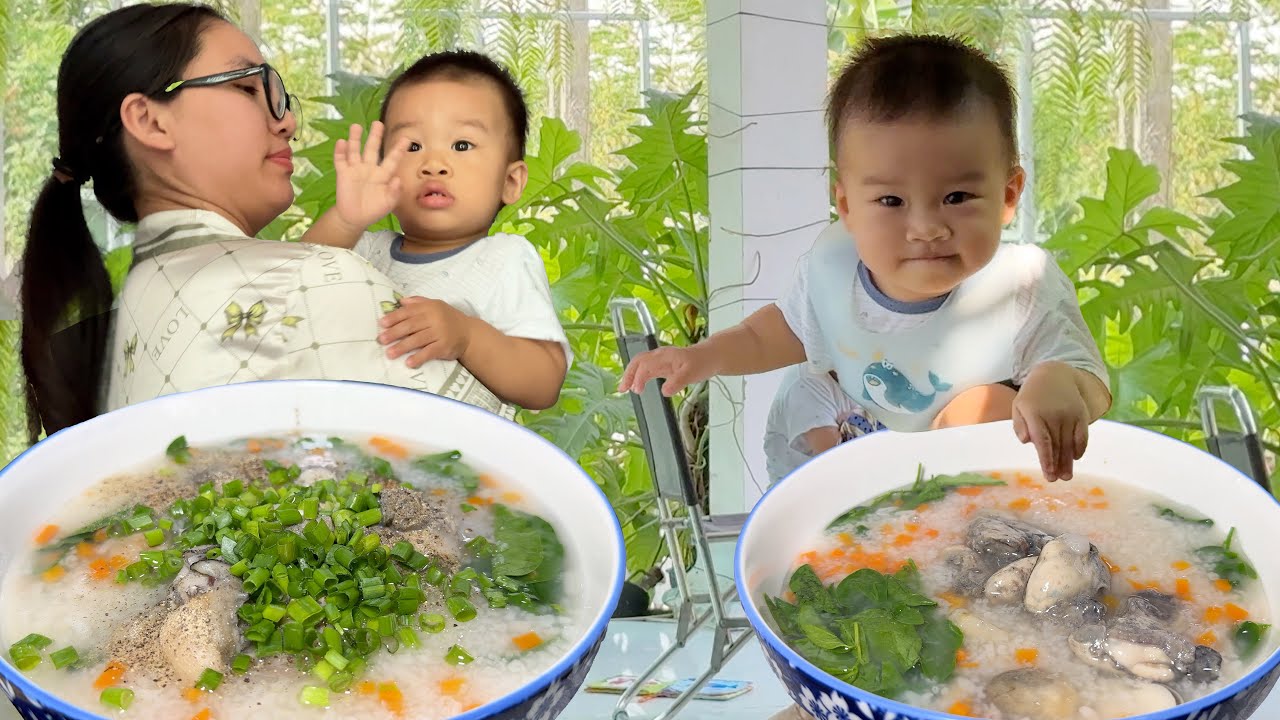 Panda Có Hành Động Siêu Đáng Yêu Khi Mẹ Gọi Đi Ăn Cơm, Cháo Hàu Giải Cảm Khi Trời Đổi Gió