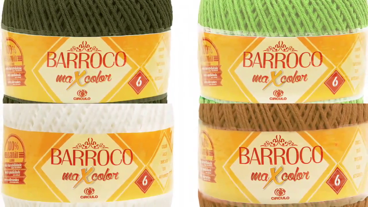 Novidade   Barbante Barroco Maxcolor N&deg;6   200 g