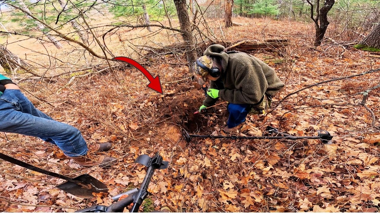 Coins in Crazy Crevices! Metal Detecting 1800’s Logging Camp Foundation!