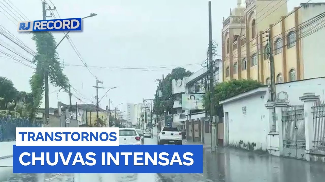Chuva chega com força no interior do RJ e deve continuar nos próximos dias