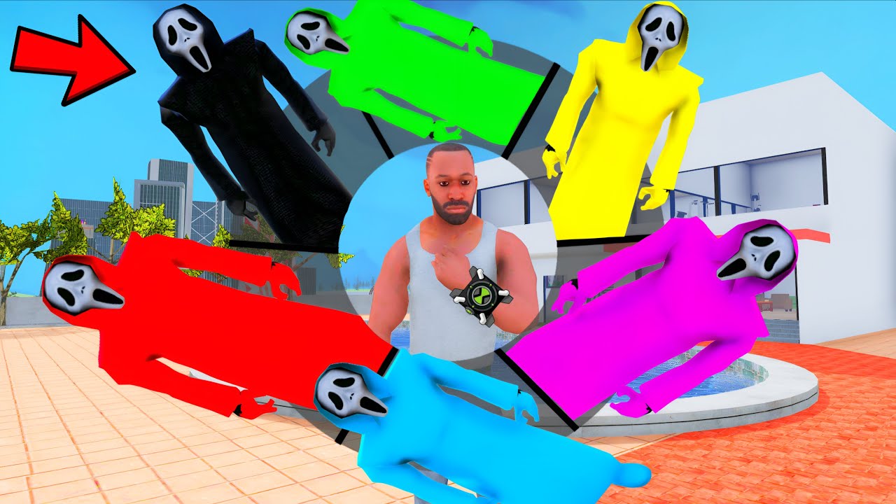 Franklin Playing As A Every GHOST IN INDIAN BIKE DRIVING 3D #23