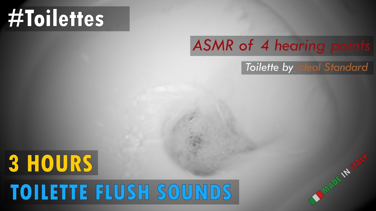 Toilette |  3 hours of toilet flush sounds - 4 hearing points for relaxing sleeping insomnia relief