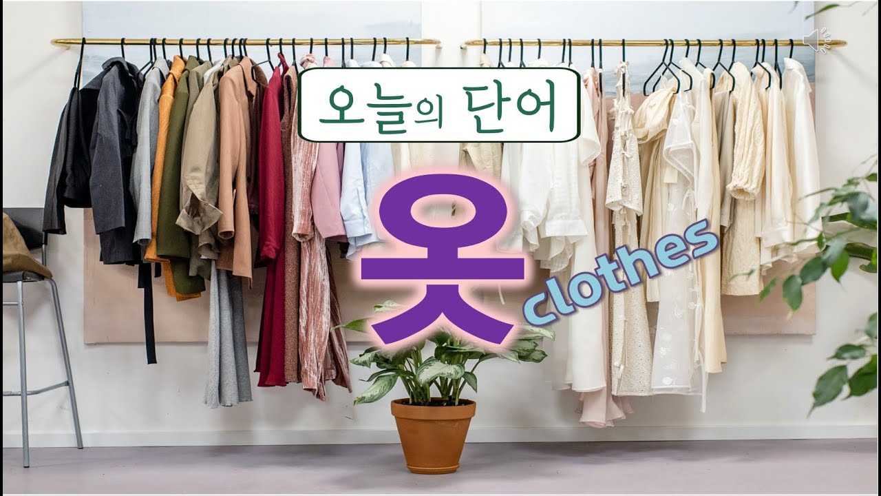 Today's Learning Words : 옷 / clothes