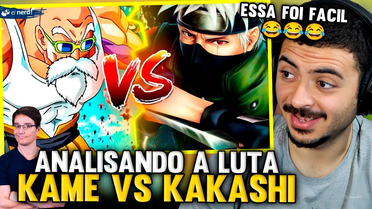 KAMUZ REAGE: MESTRE KAME VS KAKASHI - BATALHA MORTAL | react Ei Nerd