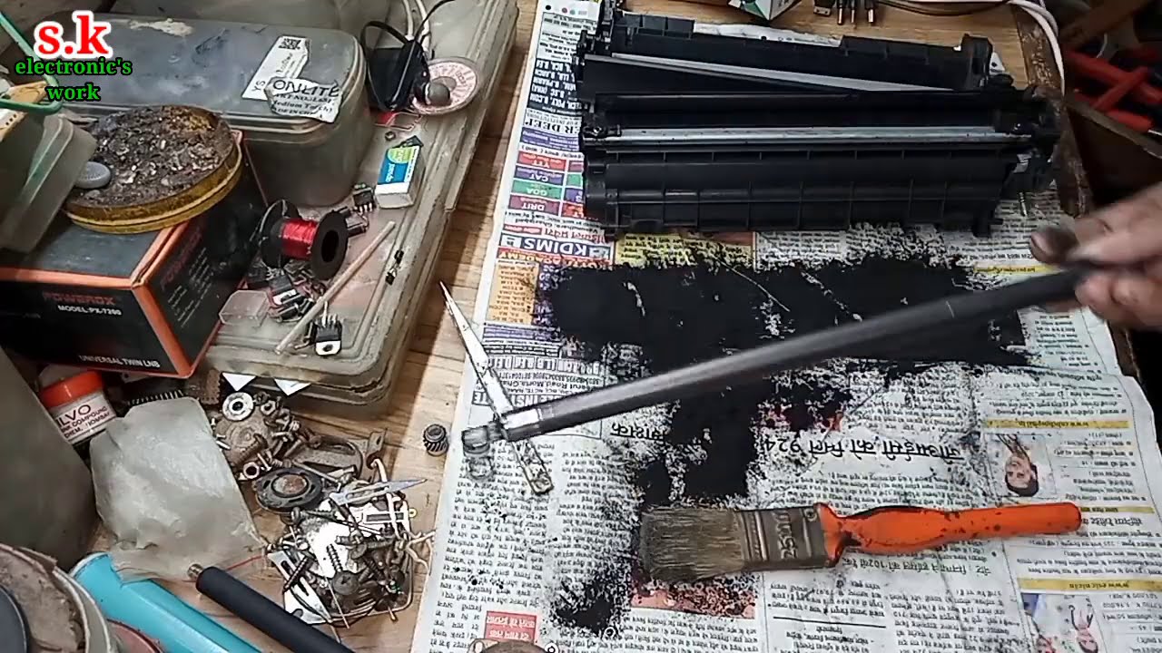 light print or line problem 12a cartridge repair | how to repair 12a laserjet cartridge