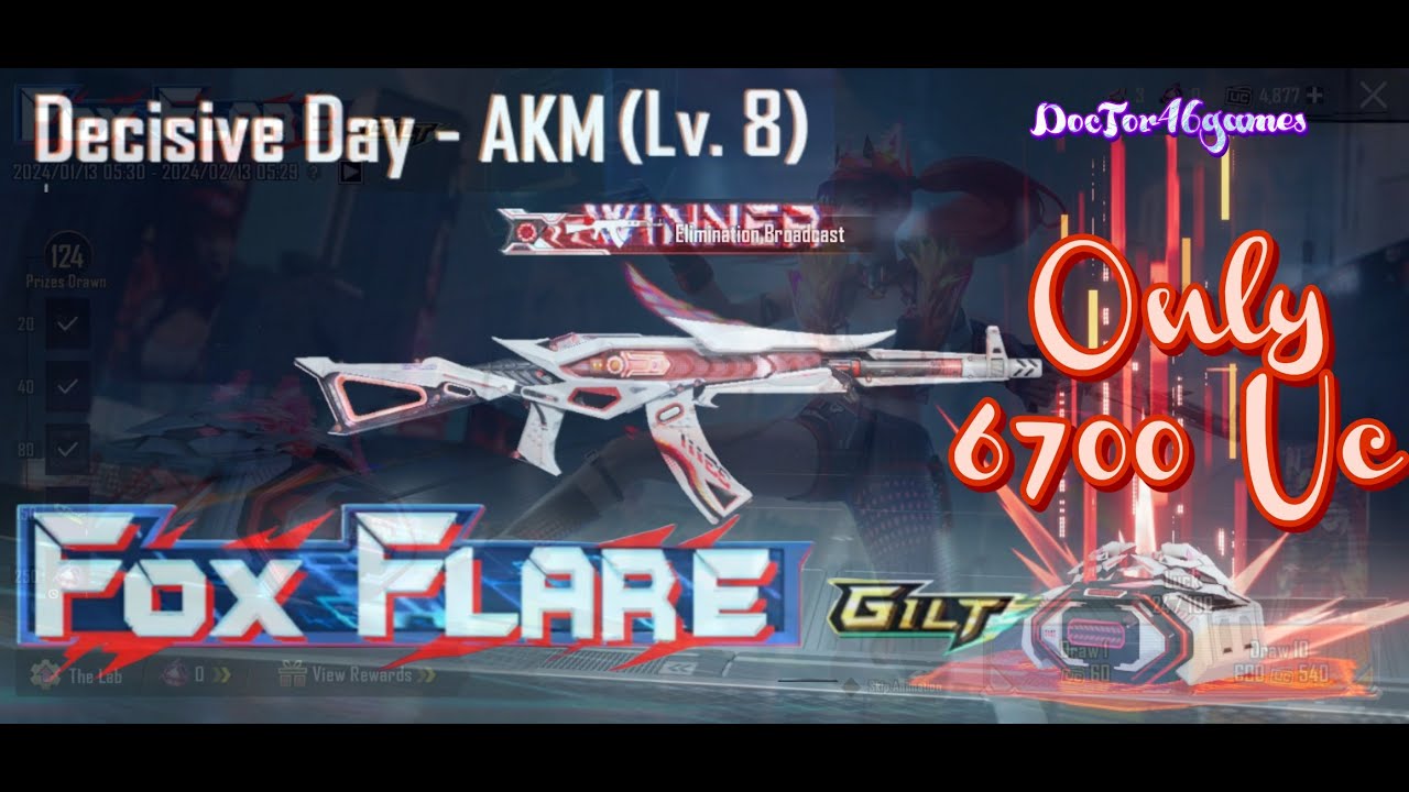 Fox Flare Crate Opening | New AKM Crate Opening BGMI I Decisive Day AKM CrateOpening | Doctor46Games