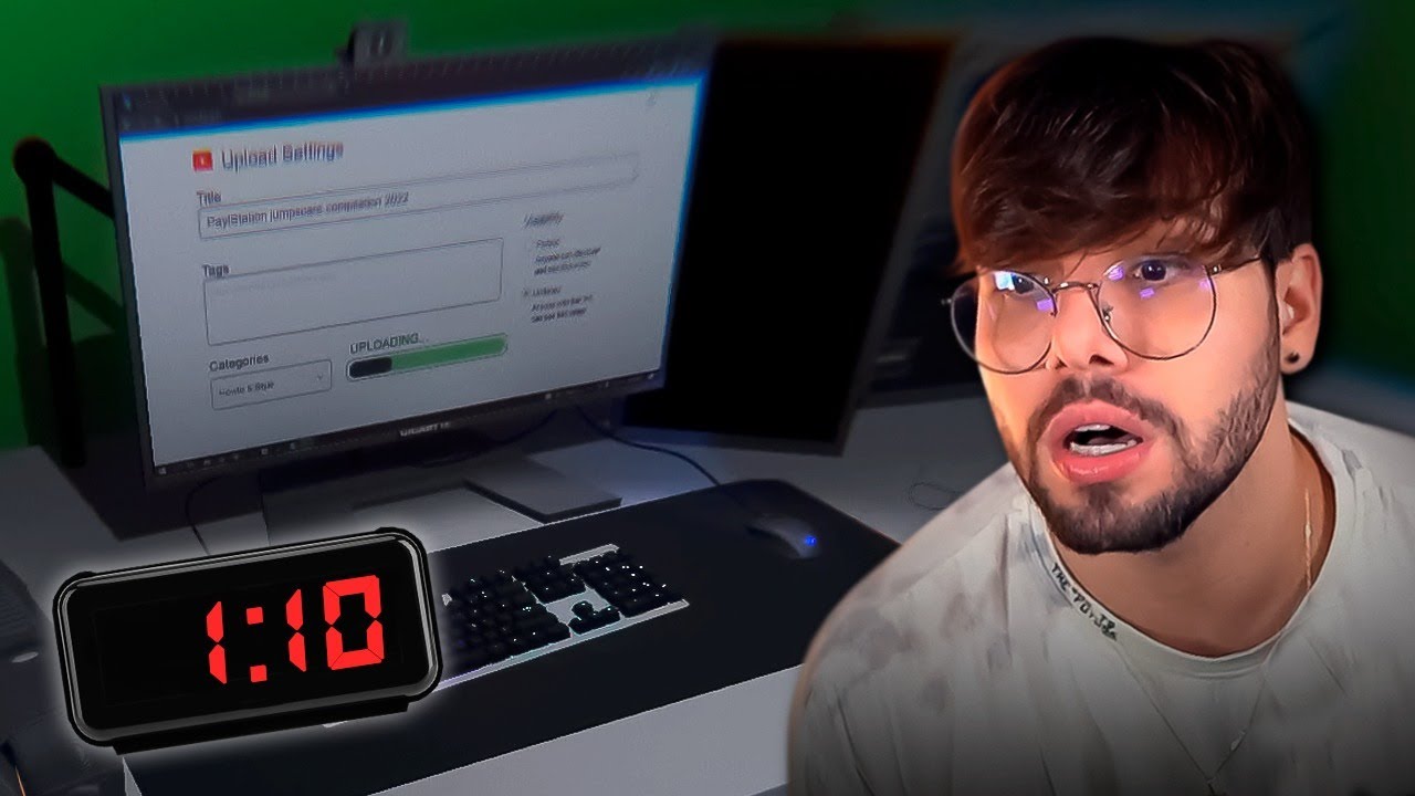 Nunca upe vídeo no youtube depois das 1:13 da manhã