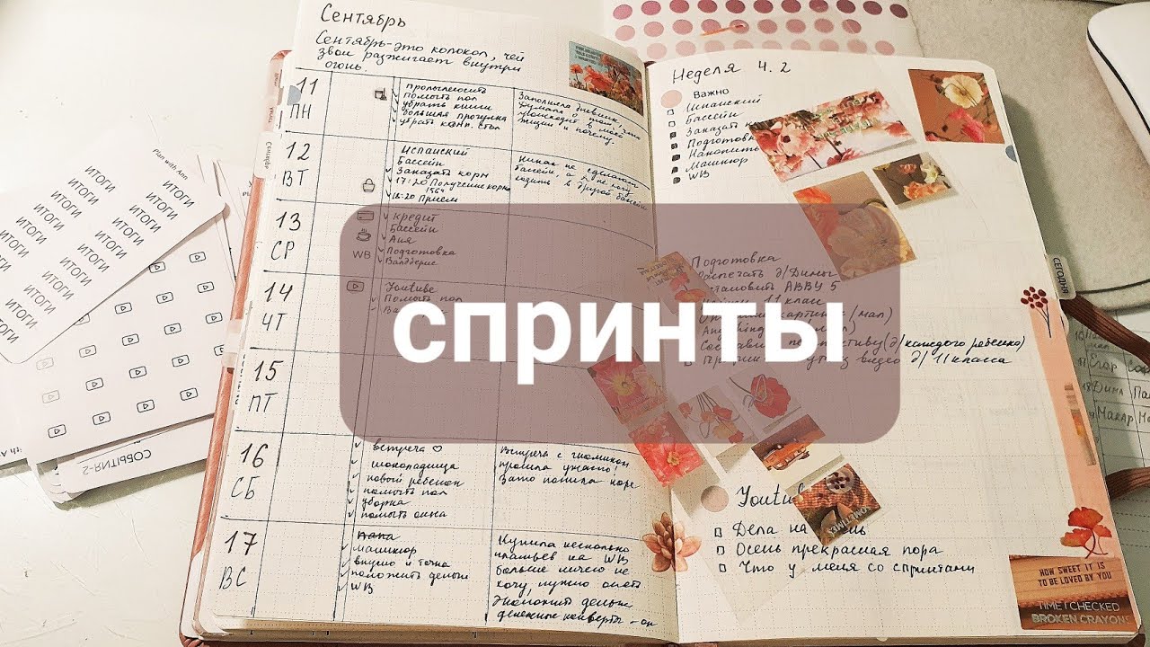 что происходит с принтами? Запуталась. Мой ежедневник, my planner