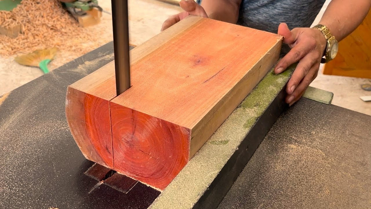 The Most Professional & Unique Wood Processing // A Heavy Duty Coffee Table Created With Redwood