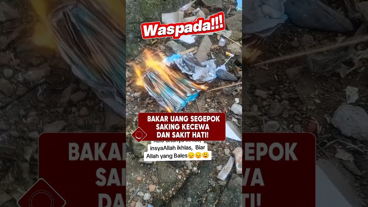 KECEWA! Wanita Ini Bakar Uang Segepok! Ternyata! #shorts #trendingshorts #viral