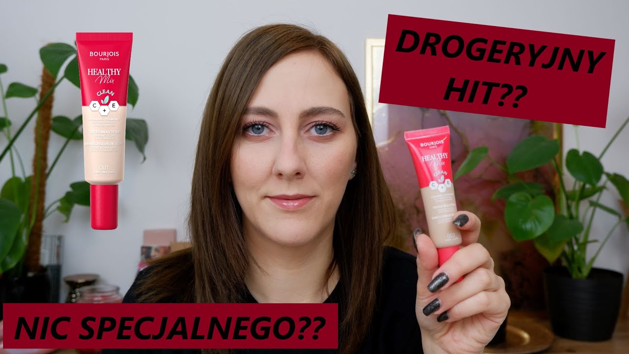 TEST NOWOŚCI BOURJOIS HEALTHY MIX TINTED BEAUTIFIER😲 PIELĘGNACJA + MAKIJAŻ?? COŚ W TYM JEST😊