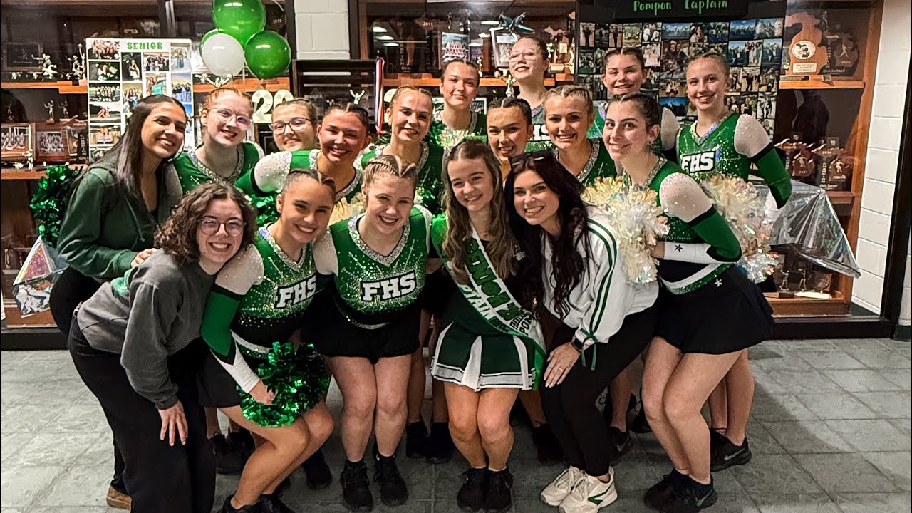Freeland Varsity Pompon Lauren’s senior night 2026 