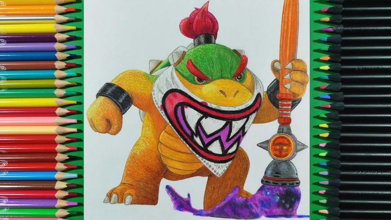 Dibujando a Bowser Jr. | The Super Mario Galaxy Movie | Drawing Bowser Jr.