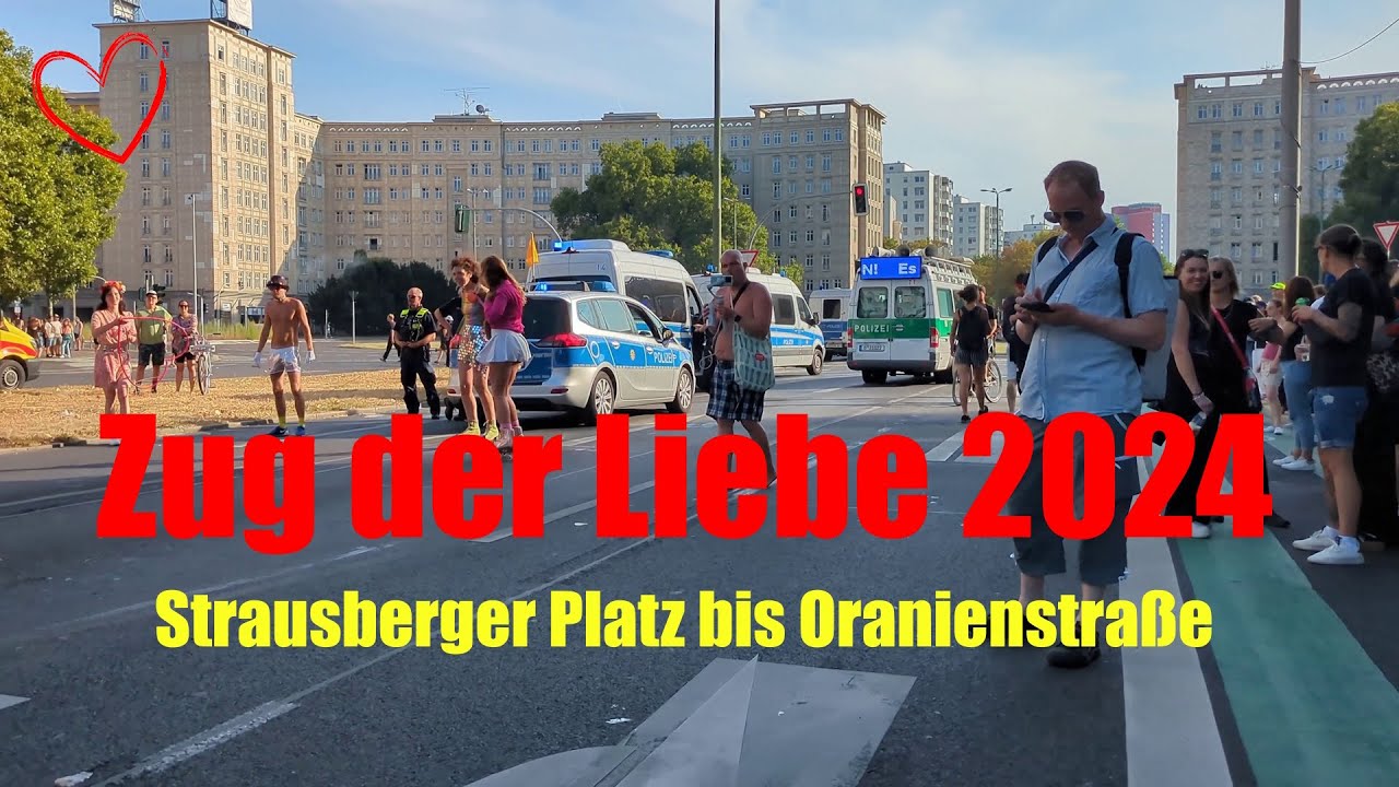 Zug der Liebe 2024 in Berlin - Strausberger Platz bis Oranienstraße 4k