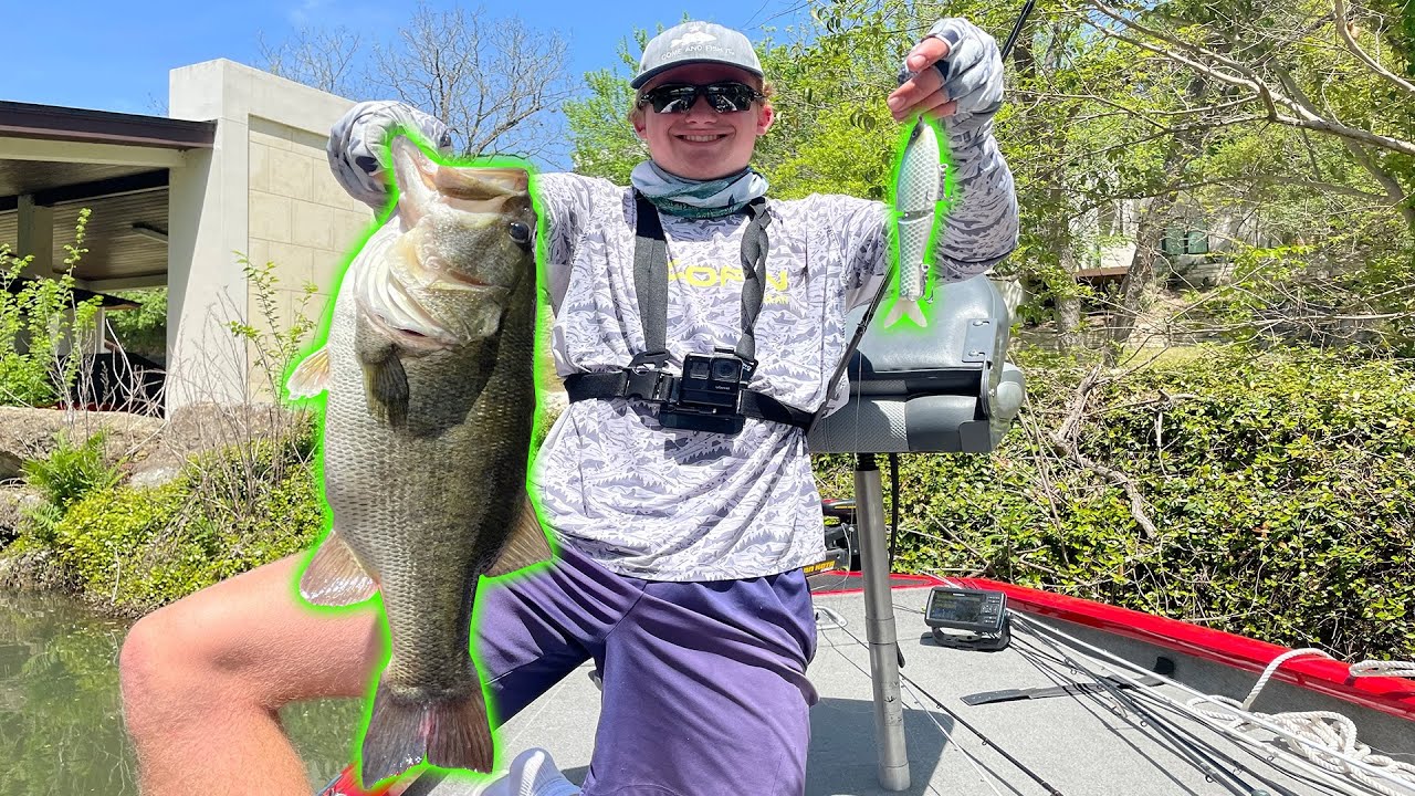 Glide Bait Fishing For Massive Lake Austin Bass!