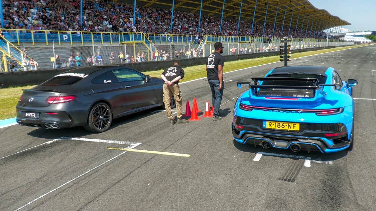 830HP TechArt Porsche 992 GT Street R vs. 1000+HP Mercedes C63S AMG