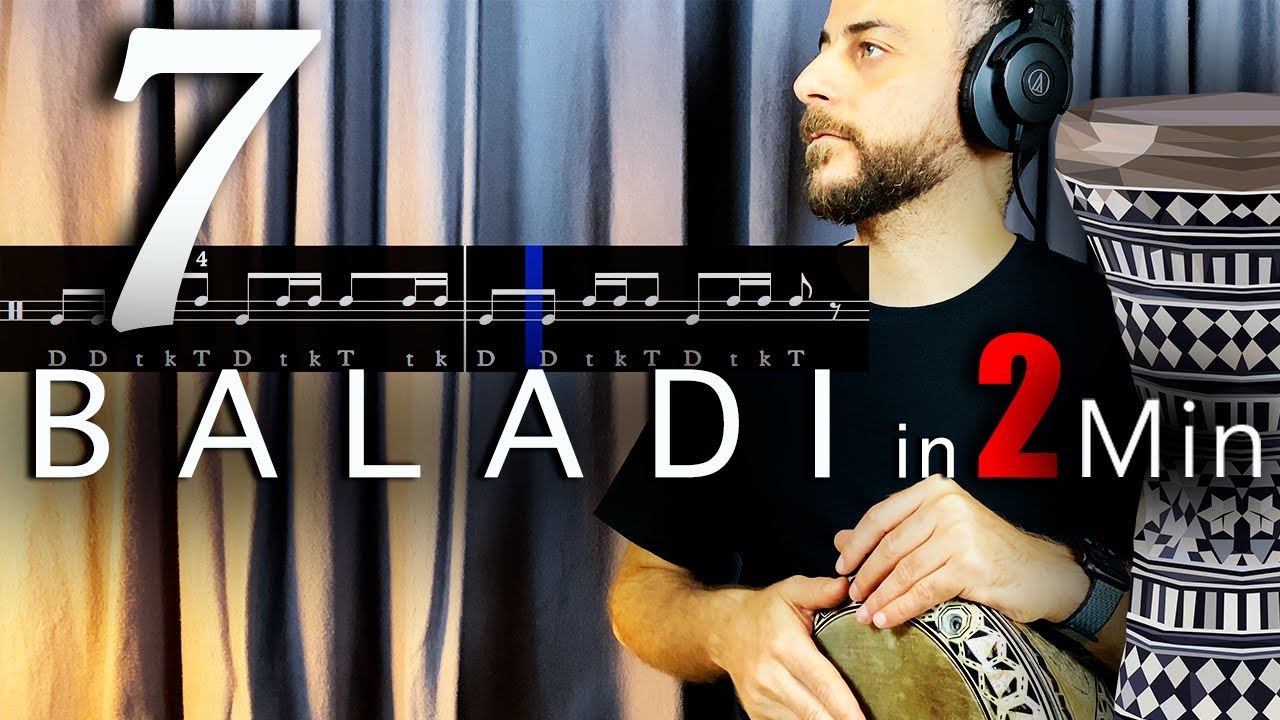 7 DARBUKA PATTERNS in 2 minutes‼️| BALADI🌀