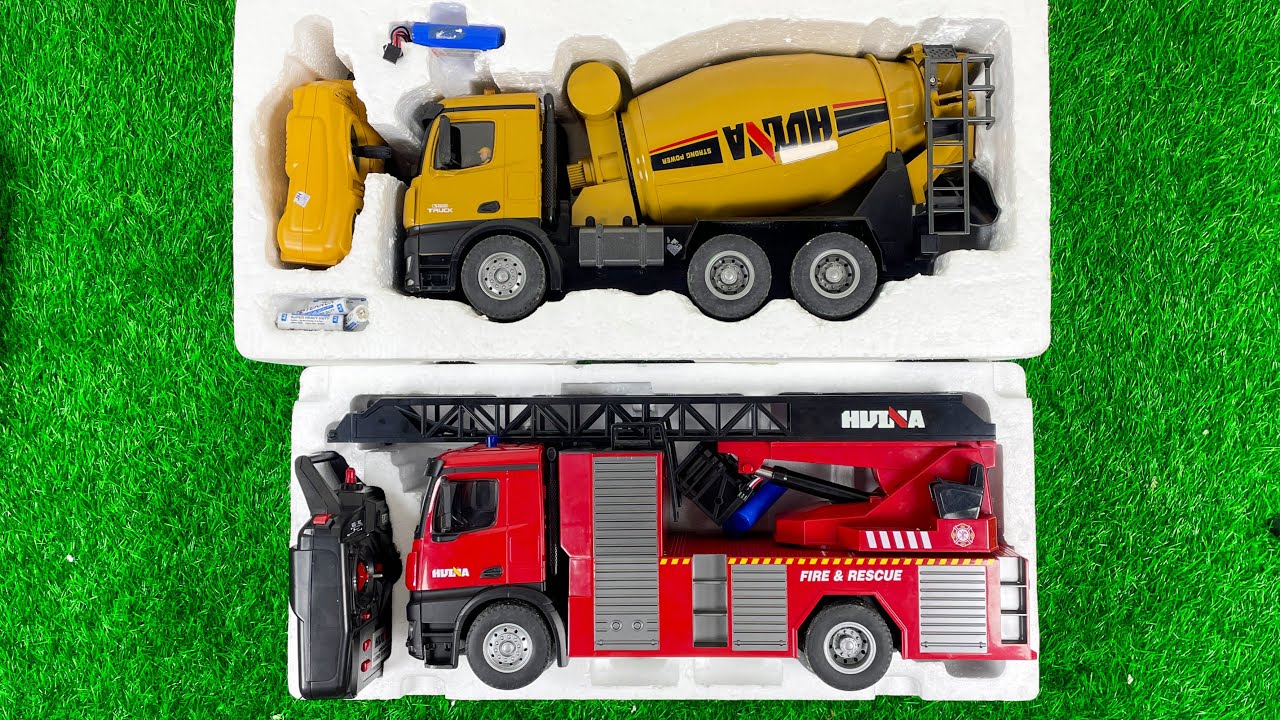 Unboxing Mobil R/C Truck Molen Besar Scale 1/14 , Truk Pemadam kebakaran , Fire & Rescue