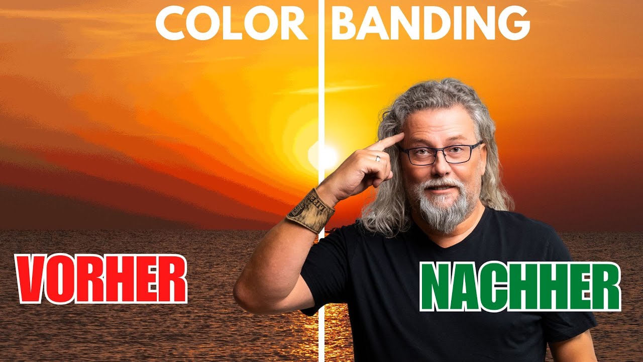 Nie wieder h&auml;ssliche Streifen! Die beste Methode gegen Color Banding | DaVinci Resolve 19 Tutorial