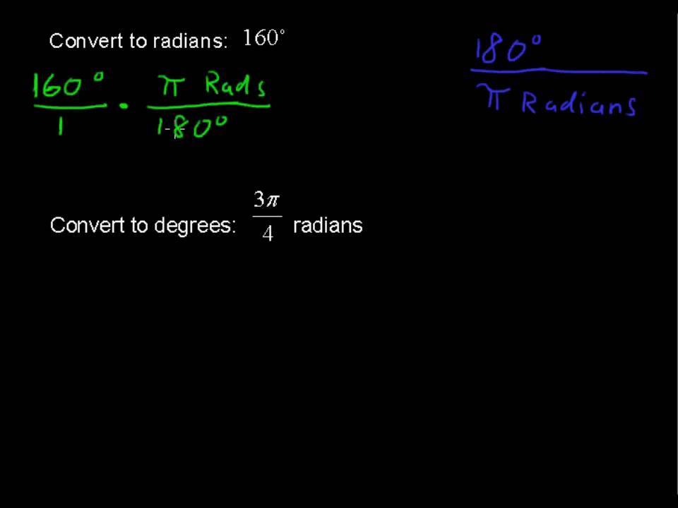 How to Convert Between Degrees and Radians - Precalculus Tips