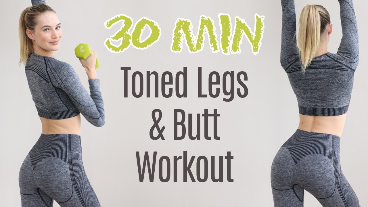 30 min Toned Legs and Butt Workout / Lower Body HIIT / Sanne Vloet