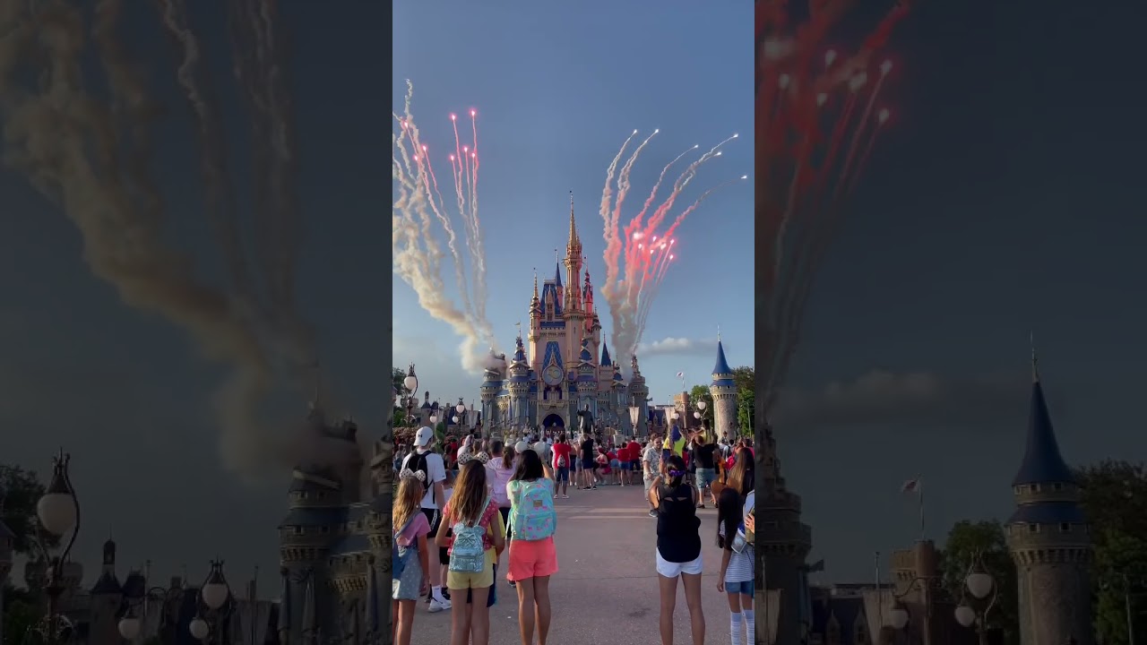 Fireworks at Disney #shorts #disneyshorts #disneyfireworks #magickingdom