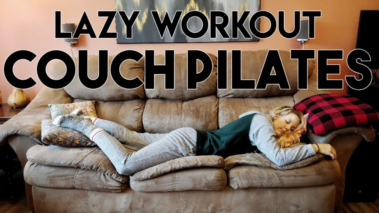 Couch Pilates || LAZY WORKOUT - 10 min home workout