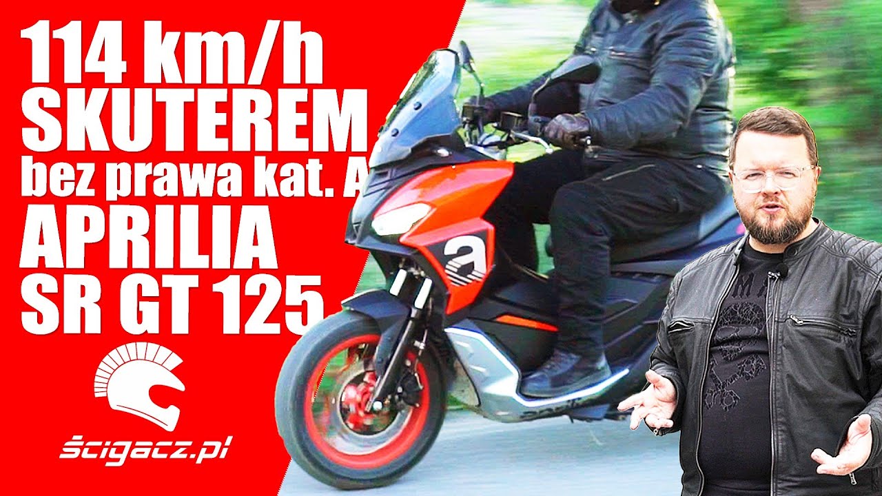 Aprilia SR GT Sport 125. Test skutera z Vmax 114 km/h. Jedyny, który pokochasz jak swojego superbike