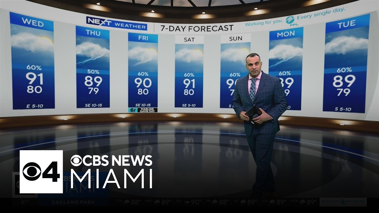 Rain chances continue to be high in South Florida