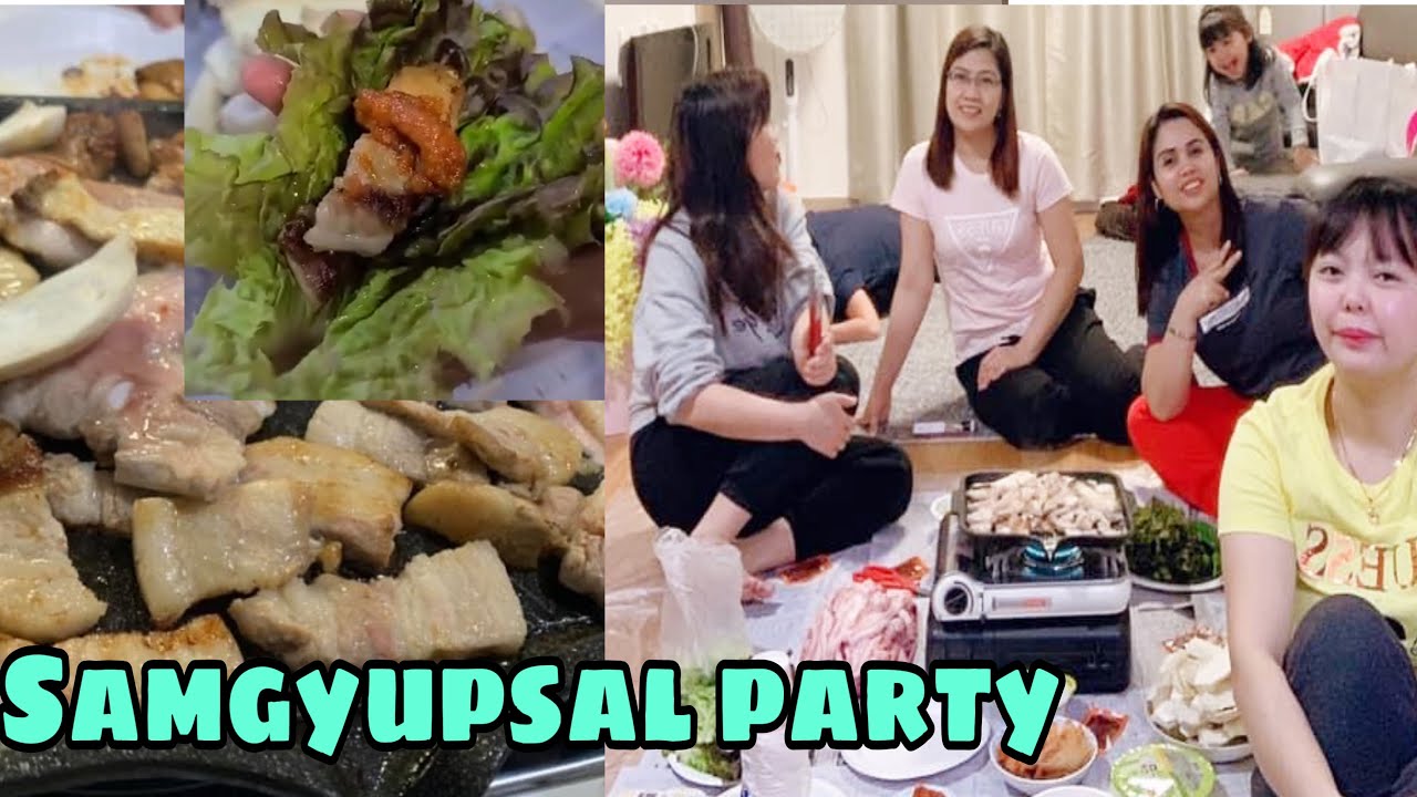 Samgyupsal Party - 삼겹살 파티 - Samgyupsal Mukbang
