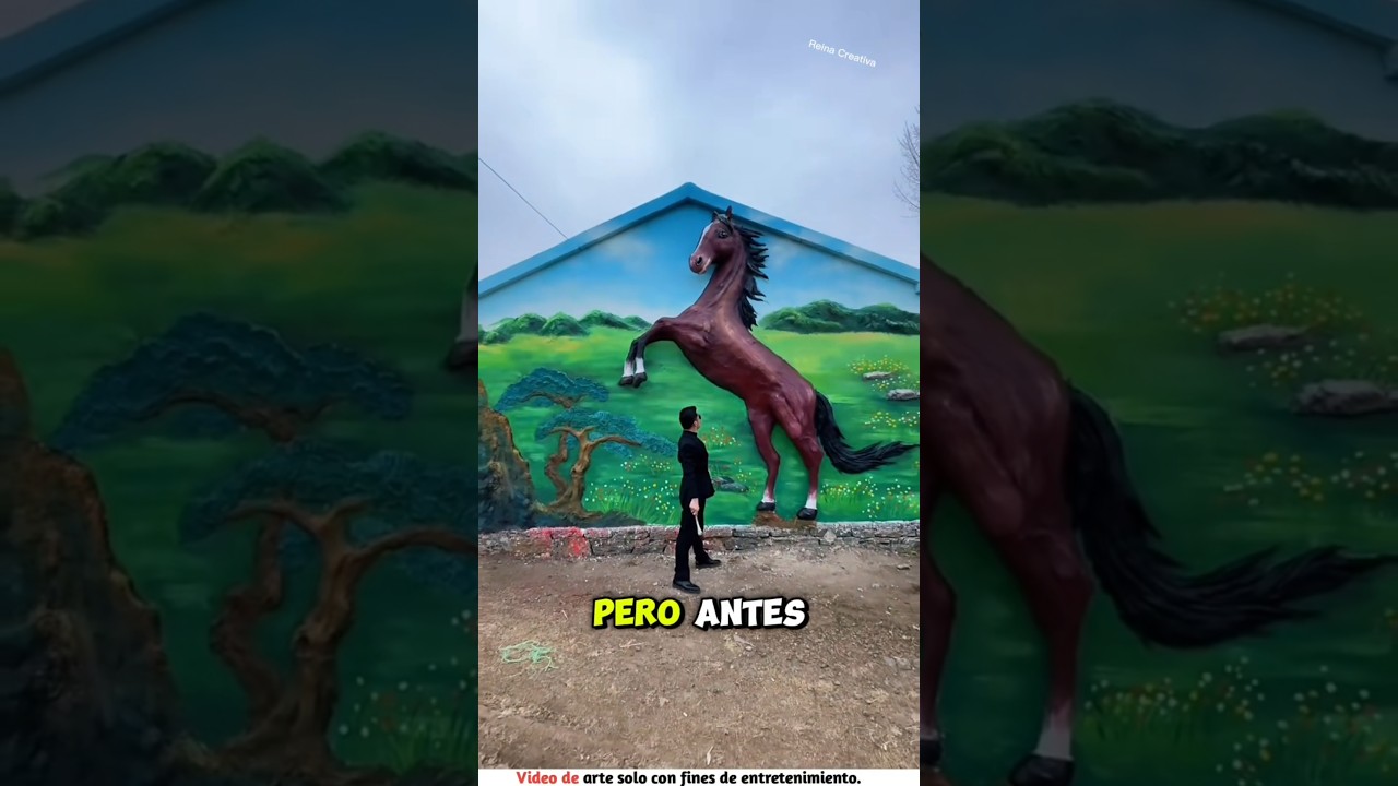 Pintura 3D hecha en la pared 🥰~wood toy / wood working art skills /wood / hand / crafts