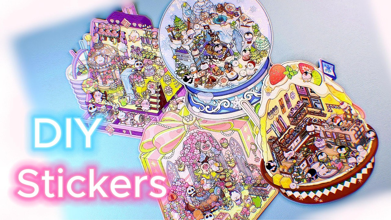 DIY Sticker Series 12 - 🌸 Cute Gift Present Collection ❄️ #compilation #sticker #decorate